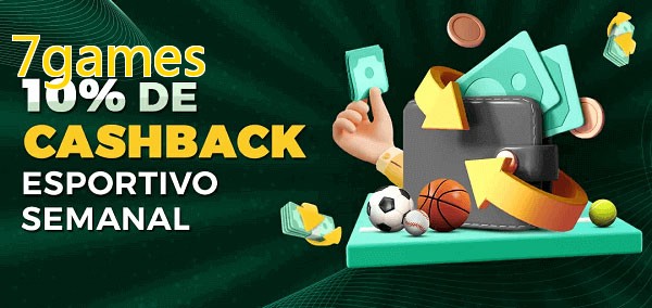10% de bônus de cashback na 7games